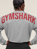 Gymshark Power Long Sleeve T-Shirt — Charcoal Core Marl — 5