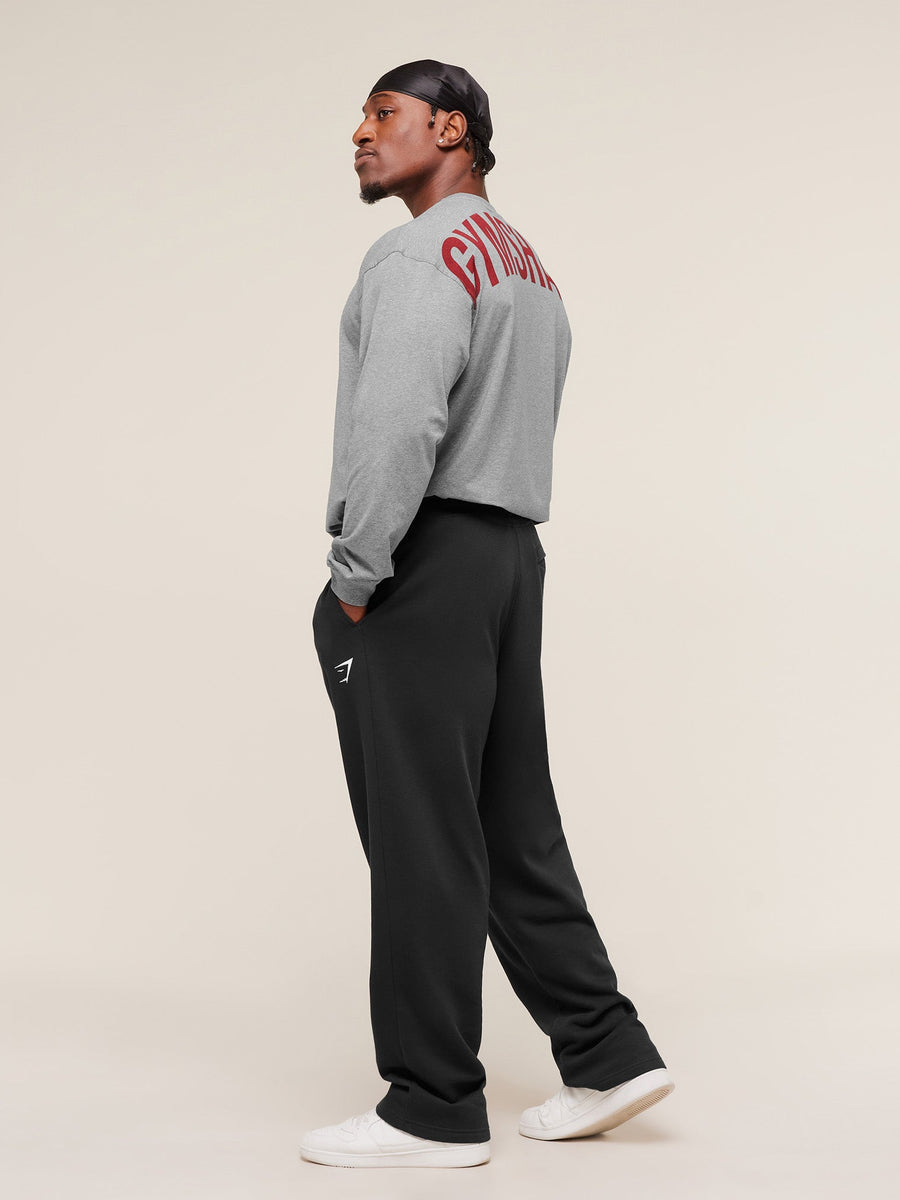 Gymshark Power Long Sleeve T-Shirt — Charcoal Core Marl — 4