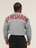 Gymshark Power Long Sleeve T-Shirt — Charcoal Core Marl — 1