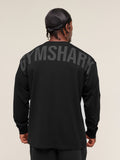 Gymshark Power Long Sleeve T-Shirt — Black/Asphalt Grey — 4