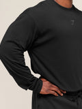 Gymshark Power Long Sleeve T-Shirt — Black/Asphalt Grey — 7