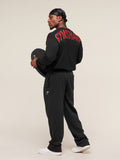 Gymshark Power Long Sleeve T-Shirt — Black/Conditioning Red — 7