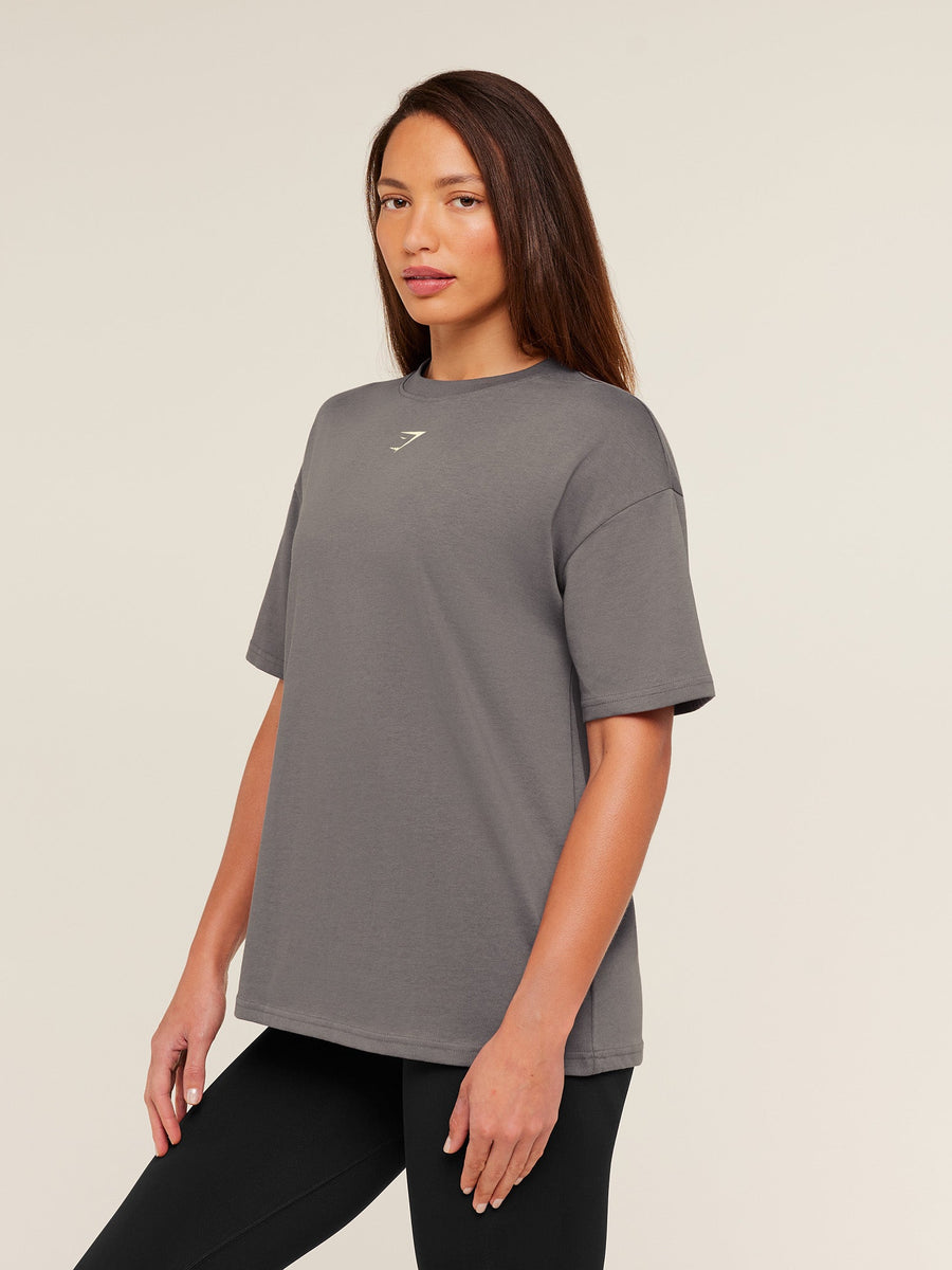 Gymshark GS Power Oversized T-Shirt — Cool Brown — 3