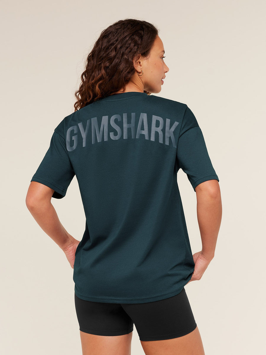 Gymshark Power Oversized T-Shirt — Deep Petrol Blue — 1