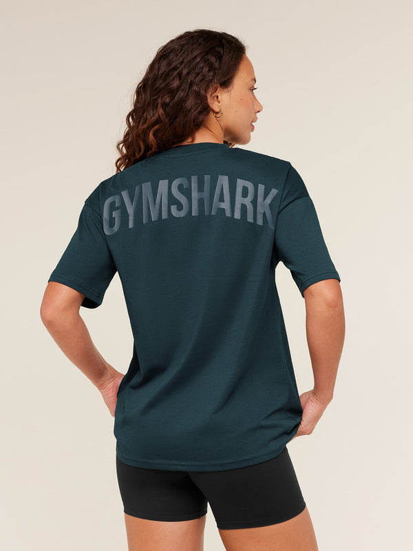Gymshark GS Power Oversized T-Shirt — Deep Petrol Blue