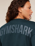 Gymshark GS Power Oversized T-Shirt — Deep Petrol Blue — 5