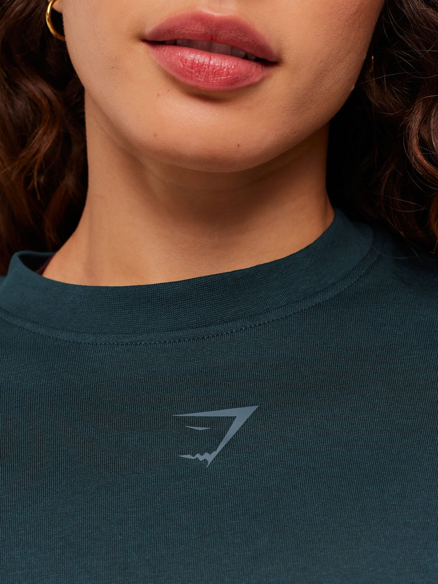 Gymshark GS Power Oversized T-Shirt — Deep Petrol Blue — 6