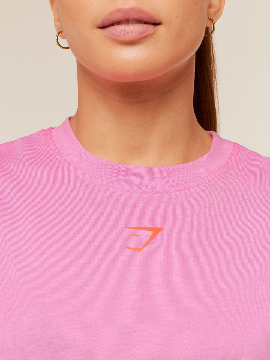 Gymshark GS Power Oversized T-Shirt — Focus Pink — 5