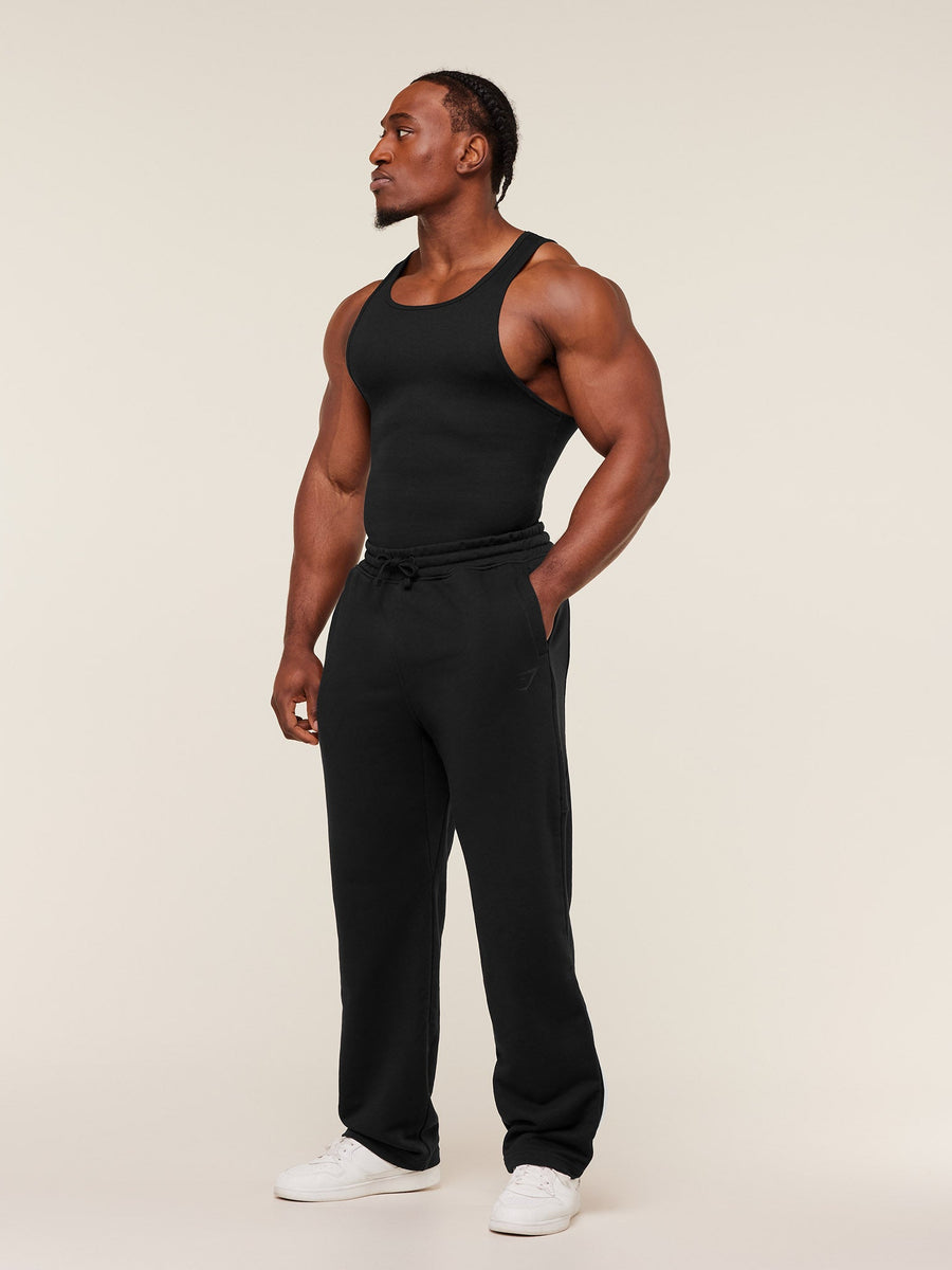 Gymshark Power Straight Leg Pants — GS Black/GS Asphalt Grey — 4