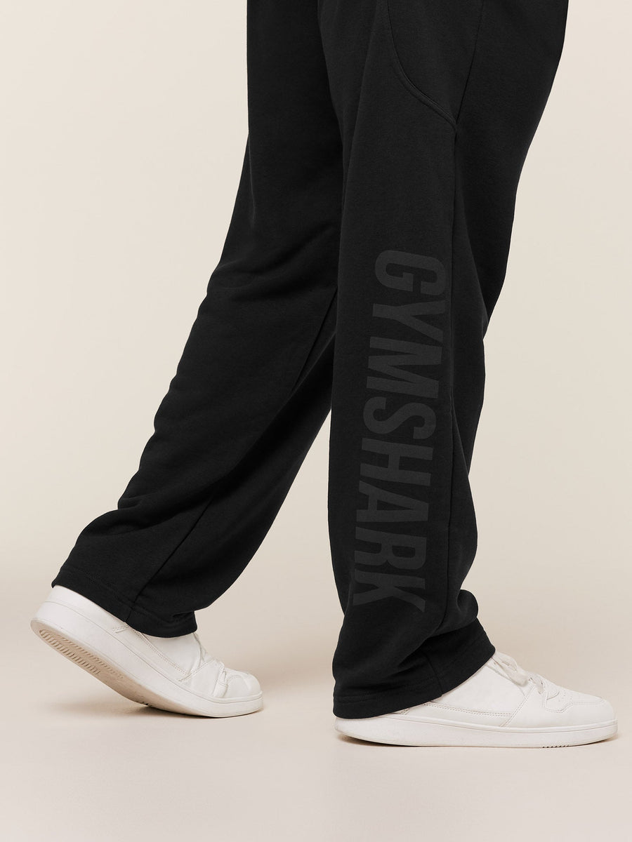 Gymshark Power Straight Leg Pants — GS Black/GS Asphalt Grey — 6