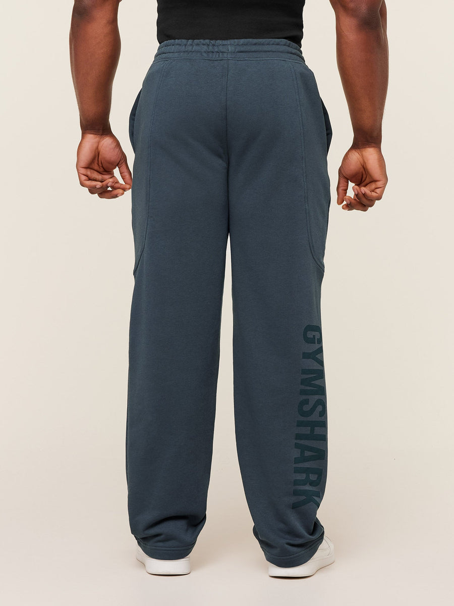 Gymshark Power Straight Leg Pants — GS Stealth Blue/GS Deep Petrol Blue — 3