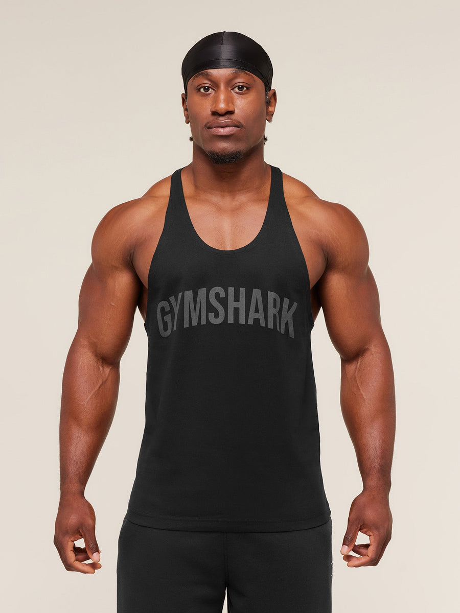 Gymshark Power Stringer — Black/Asphalt Grey — 7