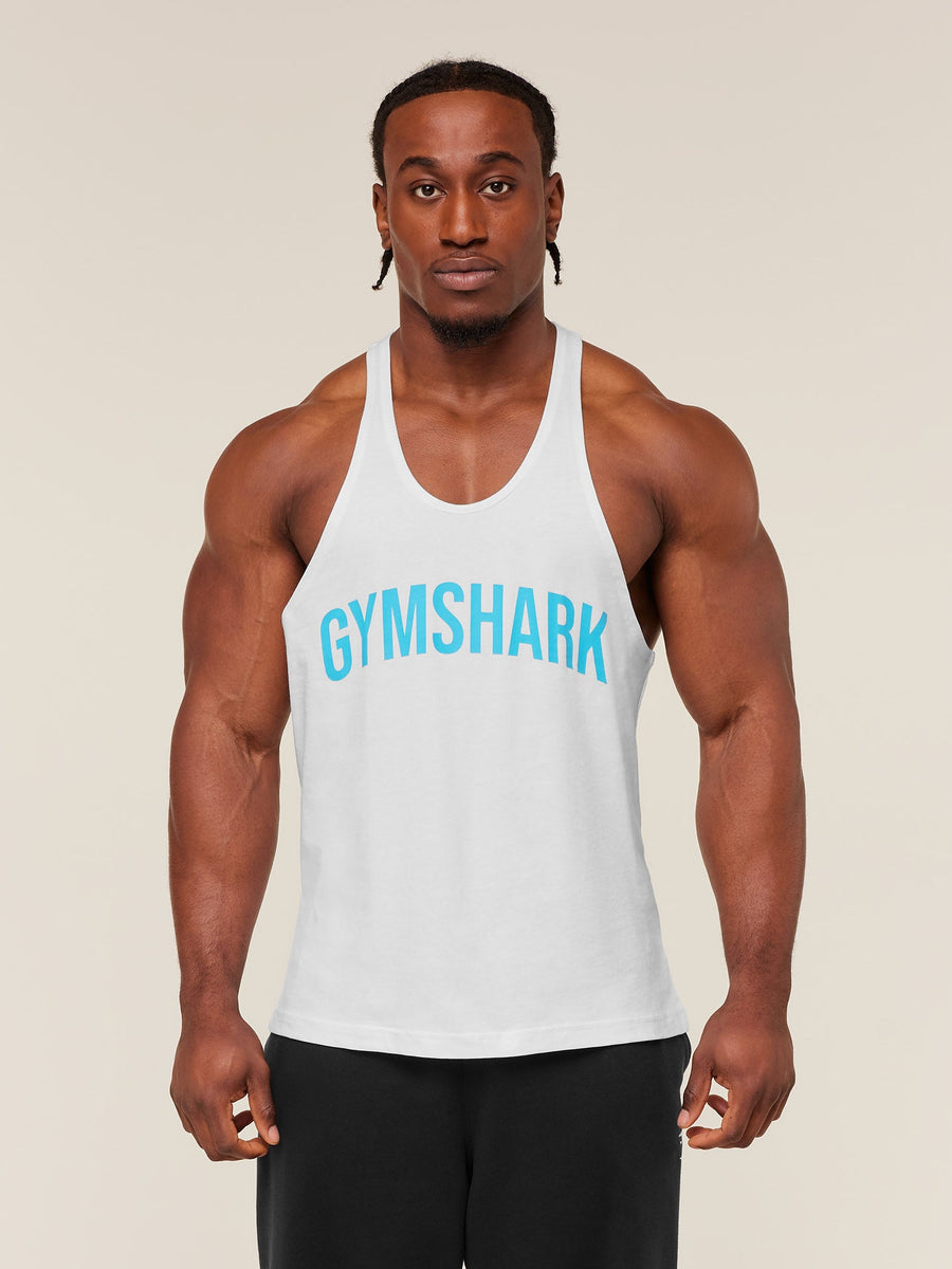 Gymshark Power Stringer — GS White/GS Brand Blue — 7