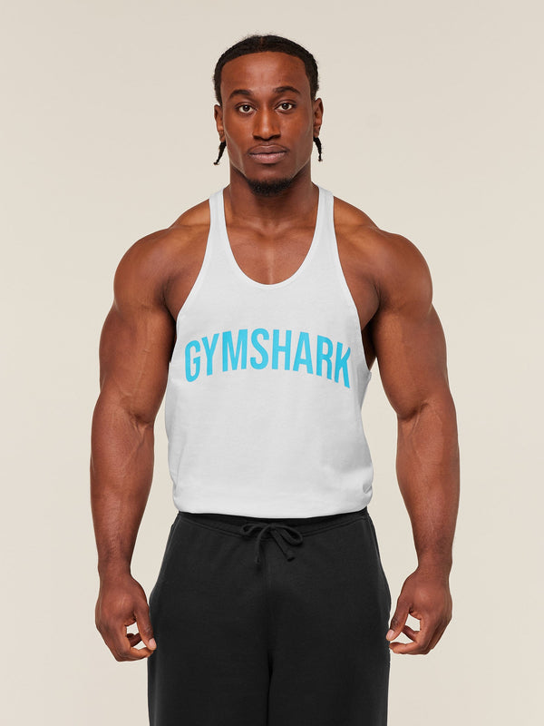 Gymshark Power Stringer — GS White/GS Brand Blue