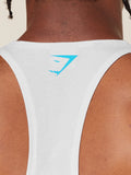 Gymshark Power Stringer — GS White/GS Brand Blue — 6