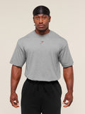 Gymshark Power T-Shirt — Charcoal Core Marl/Sets Red — 2