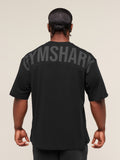 Gymshark Power T-Shirt — Black/Asphalt Grey — 4