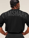 Gymshark Power T-Shirt — Black/Asphalt Grey — 6