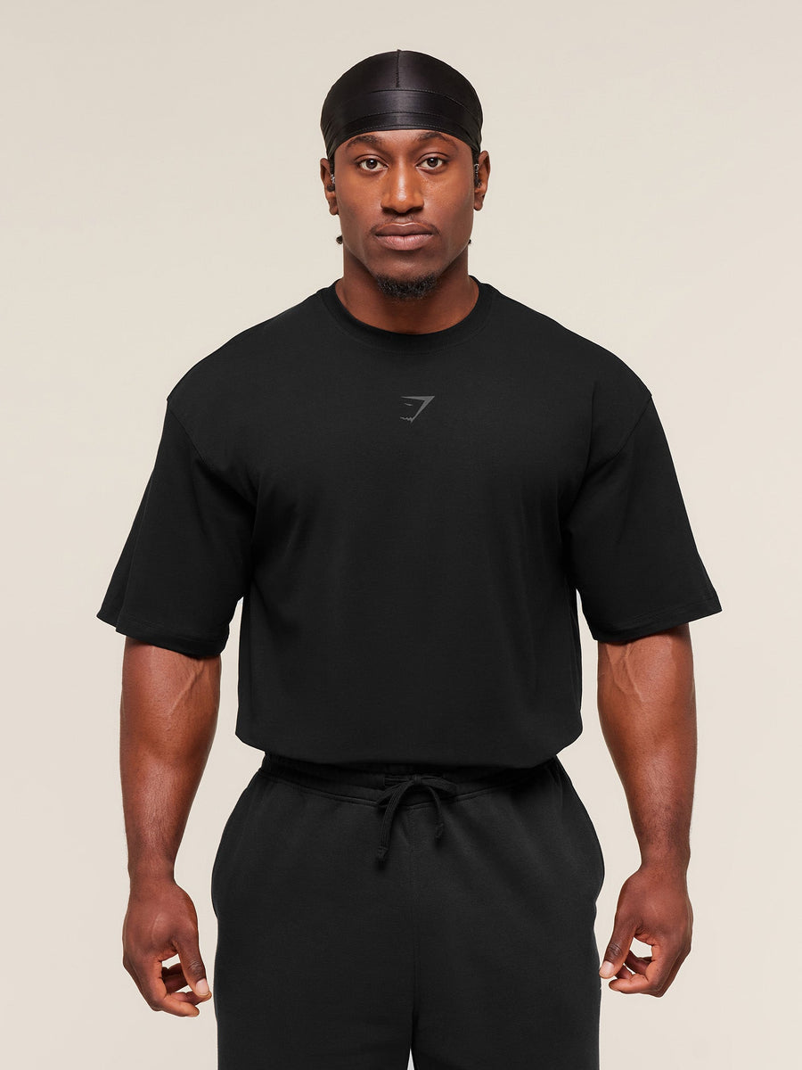 Gymshark Power T-Shirt — Black/Asphalt Grey — 2