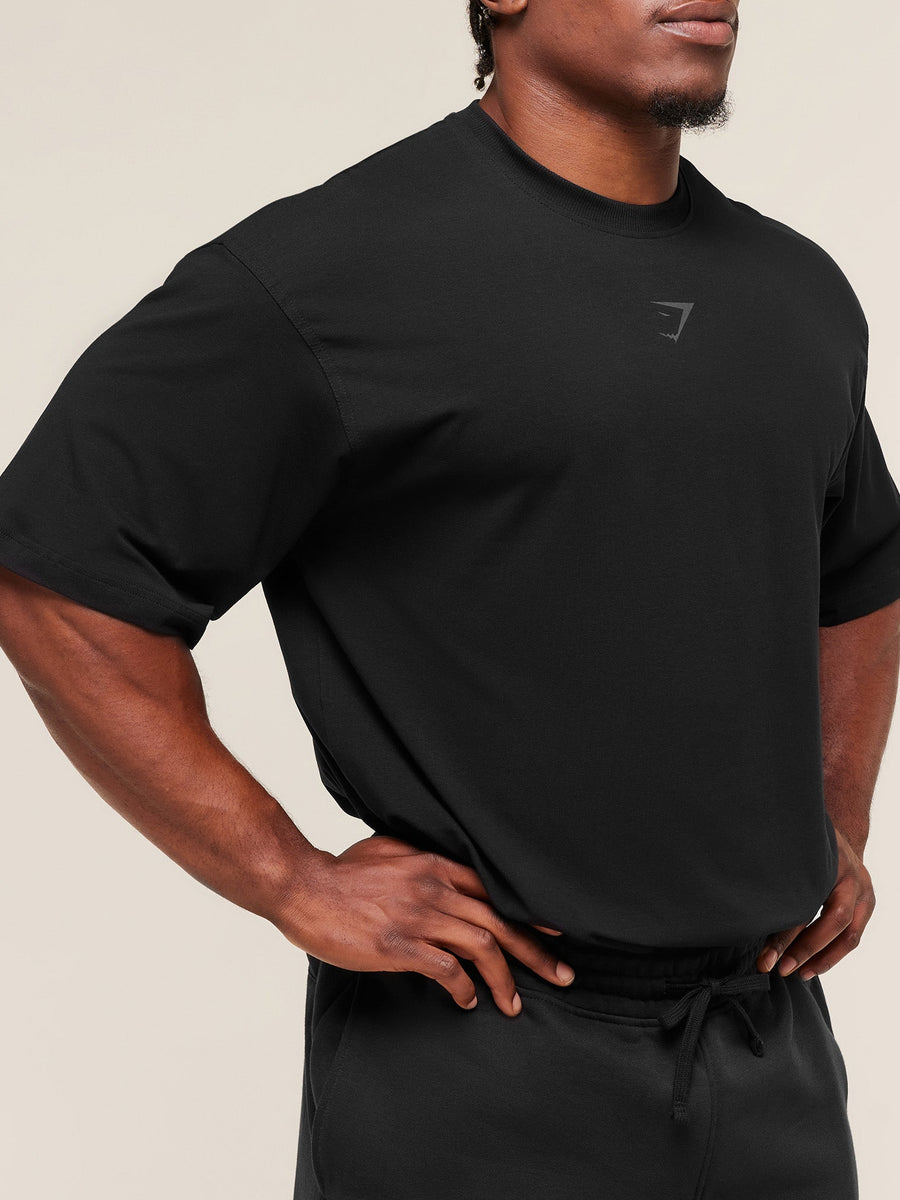 Gymshark Power T-Shirt — Black/Asphalt Grey — 5
