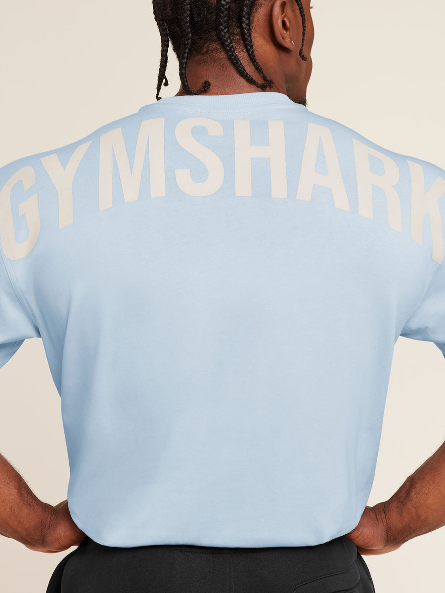 Gymshark Power T-Shirt — Chilled Blue — 6