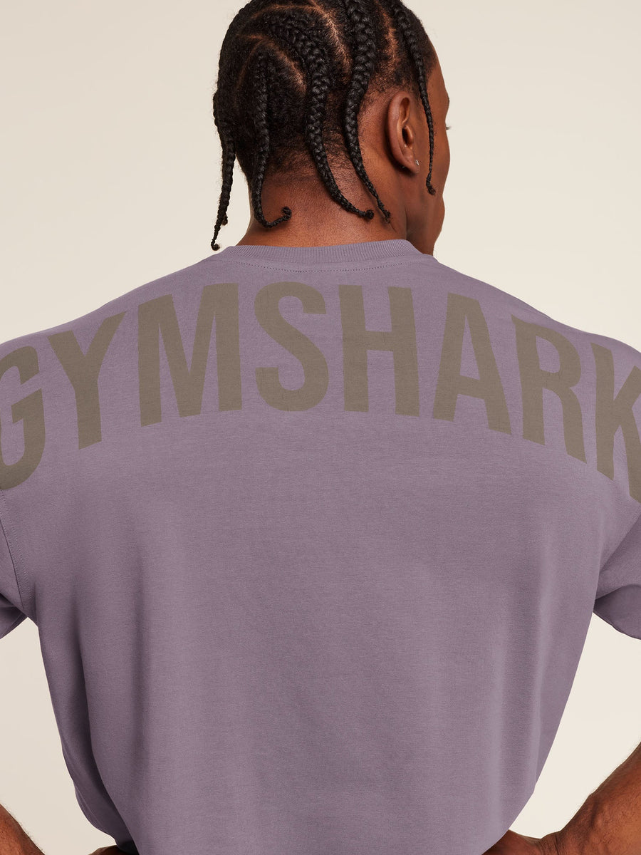 Gymshark Power T-Shirt — Dusk Purple — 6