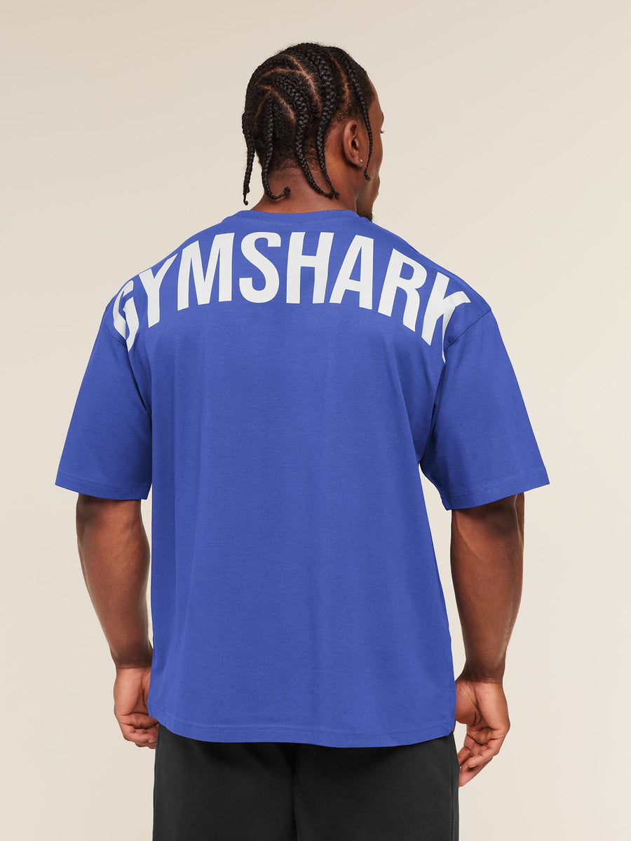Gymshark Power T-Shirt — Force Blue — 5