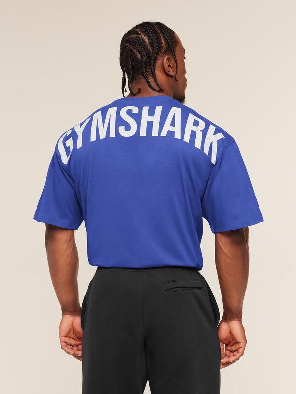 Gymshark Power T-Shirt — Force Blue