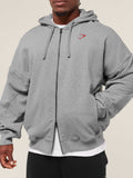 Gymshark Power Zip Up Hoodie — Charcoal Core Marl — 6