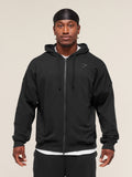 Gymshark Power Zip Up Hoodie — Black/Asphalt Grey — 3