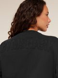 Gymshark Power Washed Long Sleeve Top — Black/Acid Wash — 4