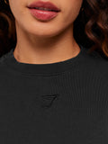 Gymshark Power Washed Long Sleeve Top — Black/Acid Wash — 5