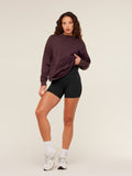 Gymshark Power Washed Long Sleeve Top — Cherry Purple/Acid Wash — 6