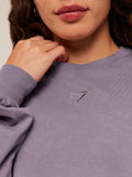 Gymshark Power Washed Long Sleeve Top — Dusk Purple/Acid Wash — 6