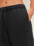 Gymshark Power Washed Cuff Joggers — Black/Acid Wash — 4