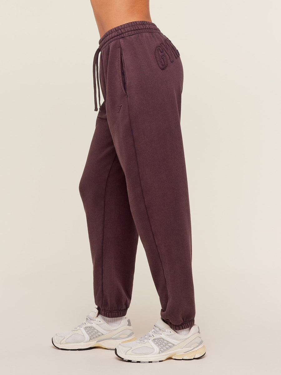 Gymshark Power Washed Cuff Joggers — Cherry Purple/Acid Wash — 3