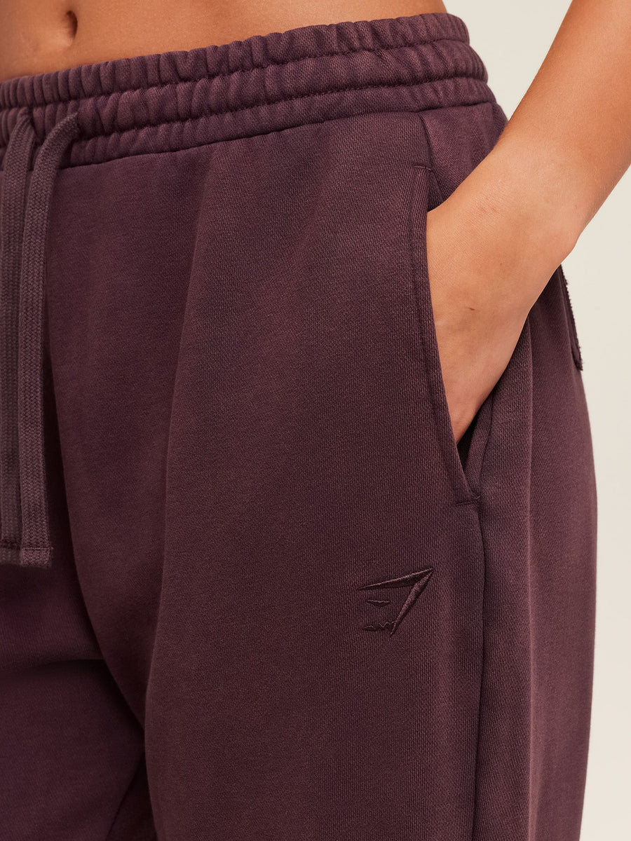 Gymshark Power Washed Cuff Joggers — Cherry Purple/Acid Wash — 5