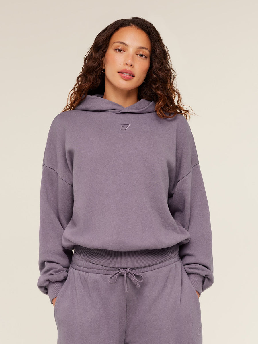 Gymshark Power Washed Oversized Hoodie — Dusk Purple/Acid Wash — 1