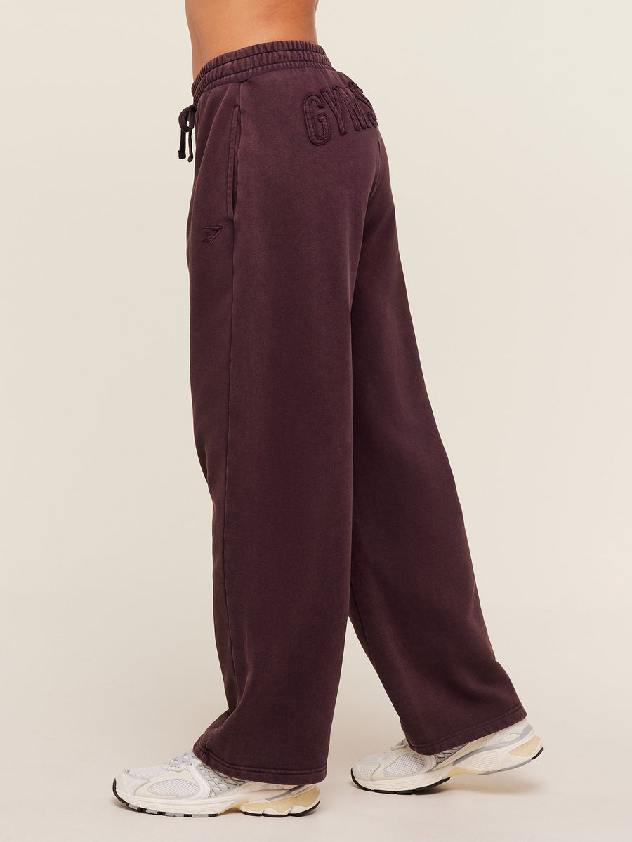 Gymshark Power Washed Joggers — Cherry Purple/Acid Wash — 3