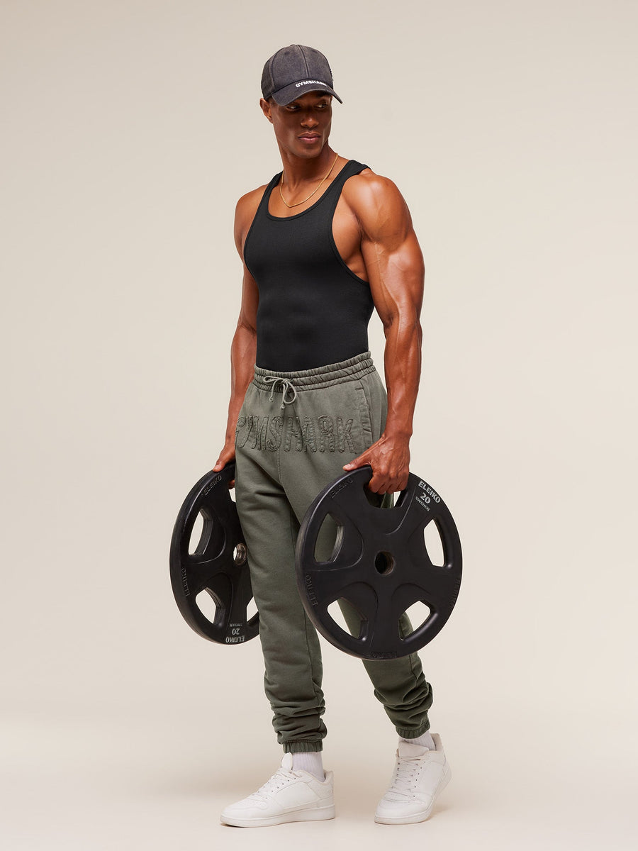 Gymshark Power Washed Joggers — GS Strength Green — 6