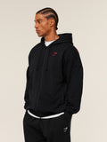 Gymshark Power Zip Up Hoodie — Black/Conditioning Red — 3