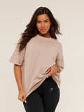 Gymshark Pump Cover Structured Fleece Top — GS Dusk Pink/WASH — 1