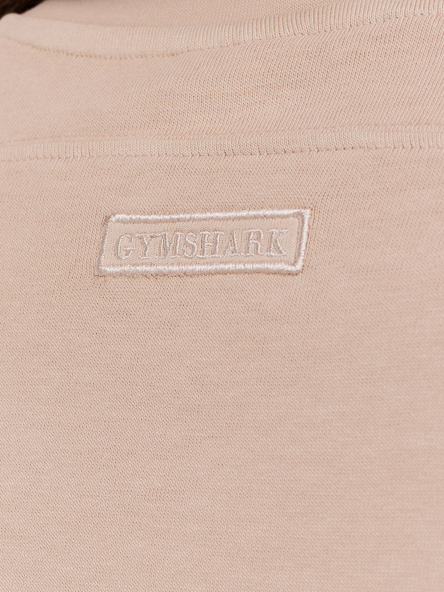 Gymshark Pump Cover Structured Fleece Top — GS Dusk Pink/WASH — 5