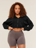 Gymshark Pump Zip Through Hoodie — Black/Wash — 1