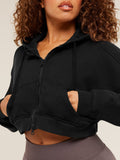 Gymshark Pump Zip Through Hoodie — Black/Wash — 5