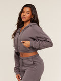 Gymshark Pump Zip Through Hoodie — GS Cool Brown/WASH — 4