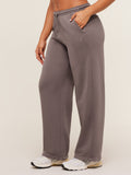 Gymshark Pump Straight Leg Pants — GS Cool Brown/WASH — 4