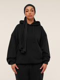 Gymshark Pump Cover Structured Fleece Hoodie — Black/Wash — 1
