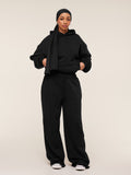 Gymshark Pump Cover Structured Fleece Hoodie — Black/Wash — 4
