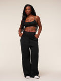 Gymshark Pump Cover Structured Fleece Pant — Black/Wash — 5